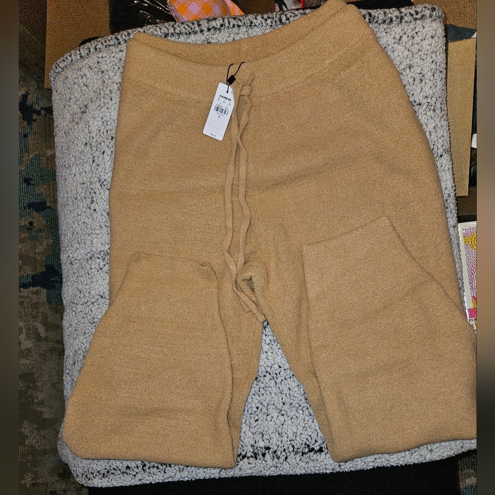Express Tan Lounge Pants - XL - Picture 2 of 3
